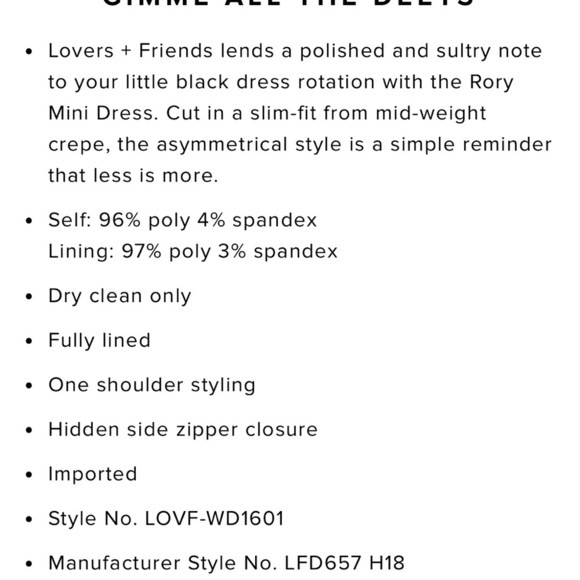 Lovers + Friends Rory one shoulder mini dress - Picture 10 of 10